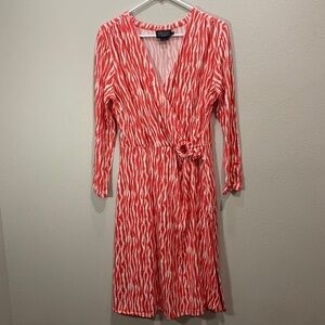 5 for $25‎ Pendleton Breezeways Dress Womens Coral White Zebra